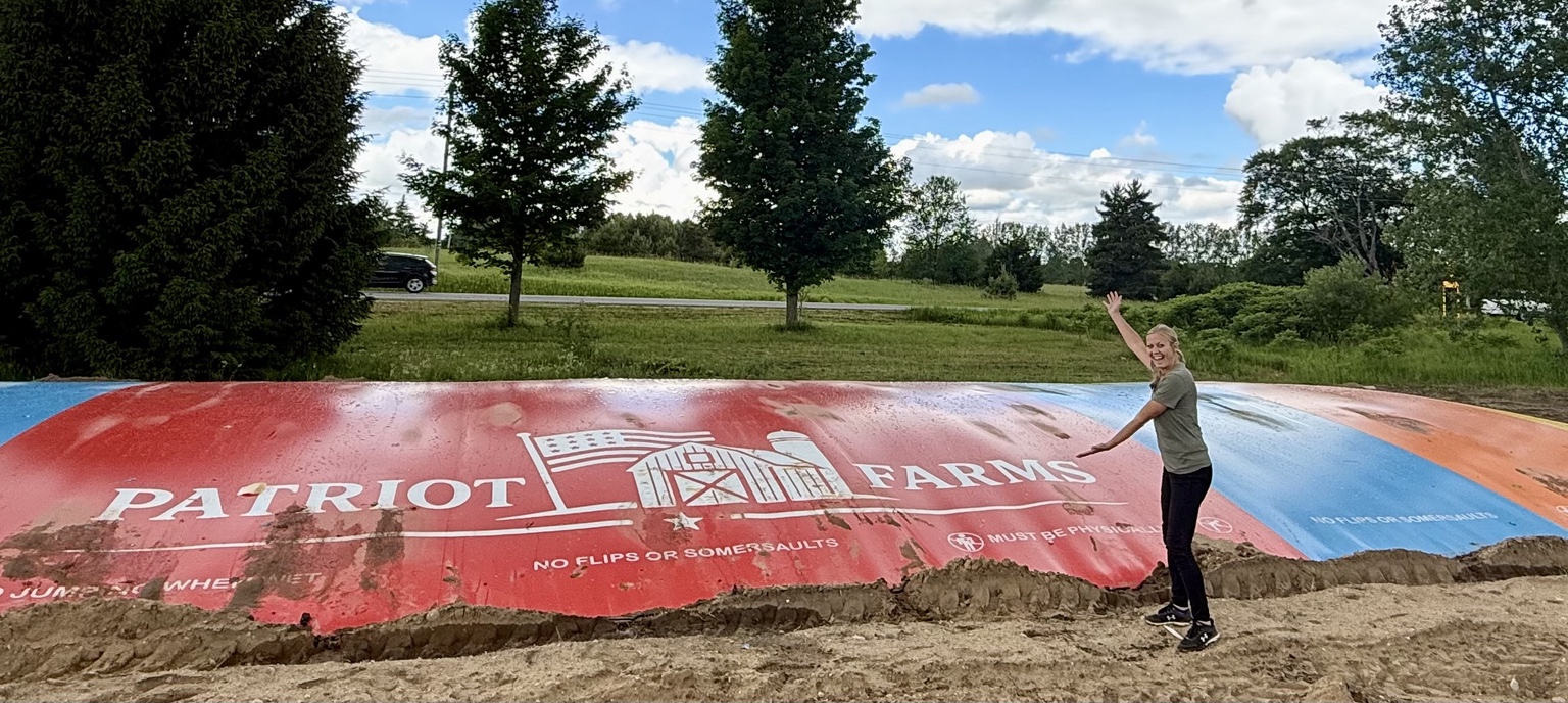 Patriot Farms jumping pillow